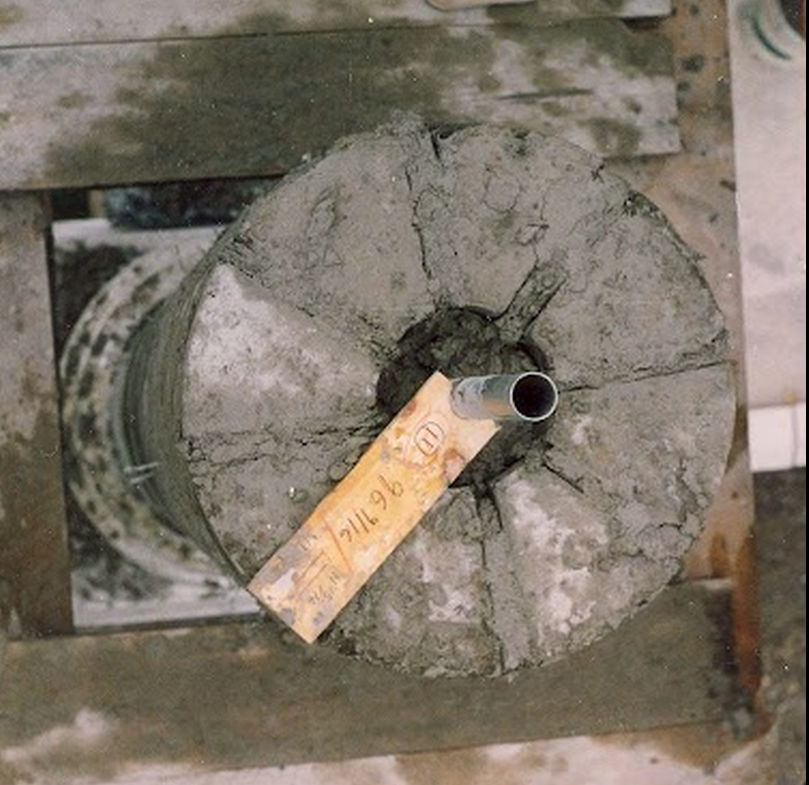 Column gaging block — measuring the entasis